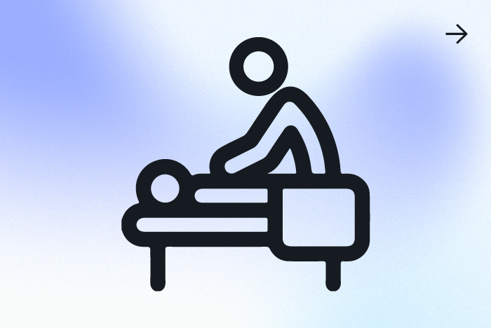 Icono de masoterapia, masajes