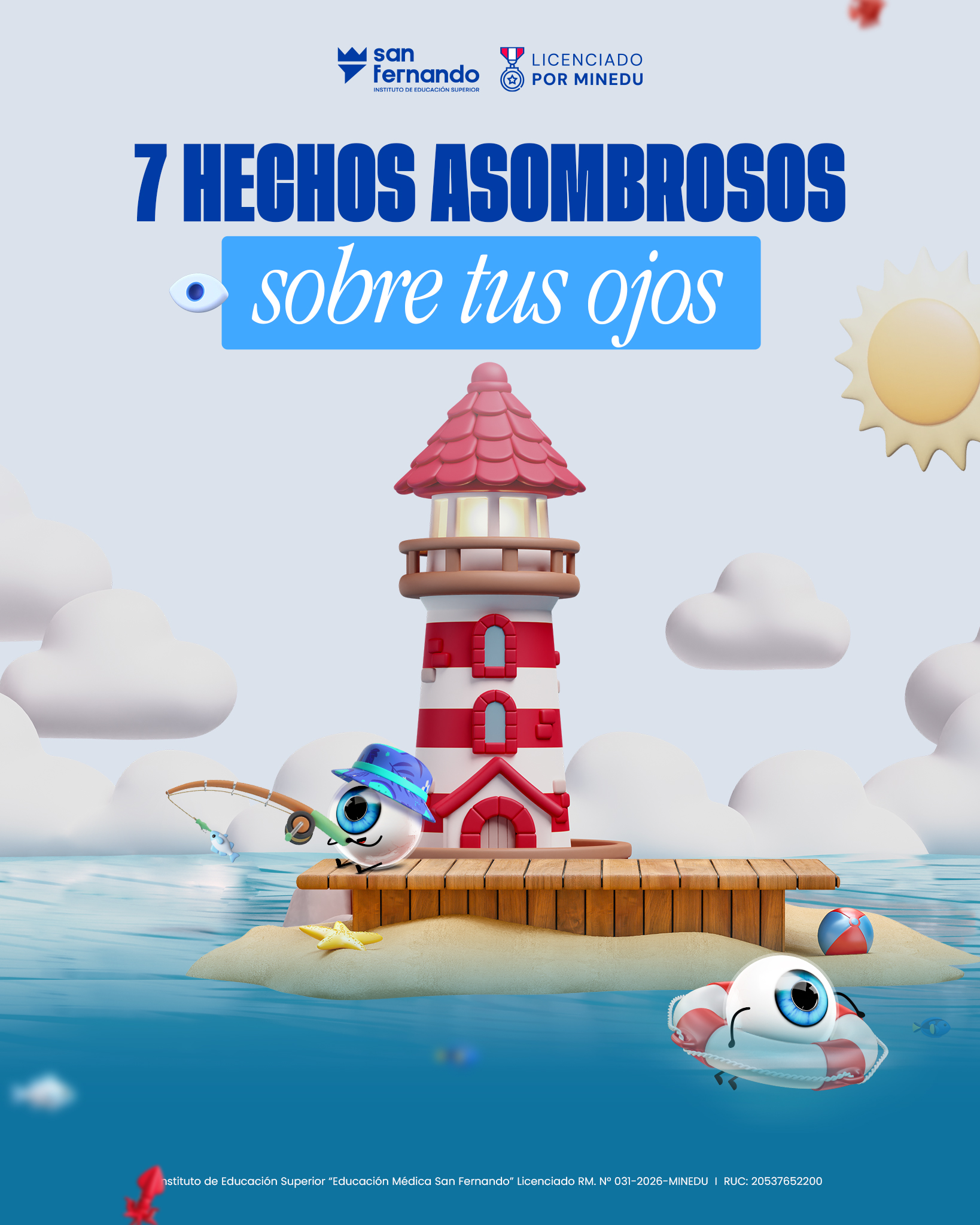 Infografía: Hechos asombrosos de los ojos Instituto San Fernando optometría