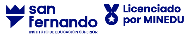 Logo institucional instituto san Fernando salud enfermería carreras técnicas fisioterapia optometria