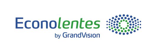 Logo Econolentes, pertenece a EssiorLuxxotica convenio académico con el Instituto San Fernando, líder en optometría profesional técnico, carrera de salud visual, sector óptico y venta de lentes oftalmicos