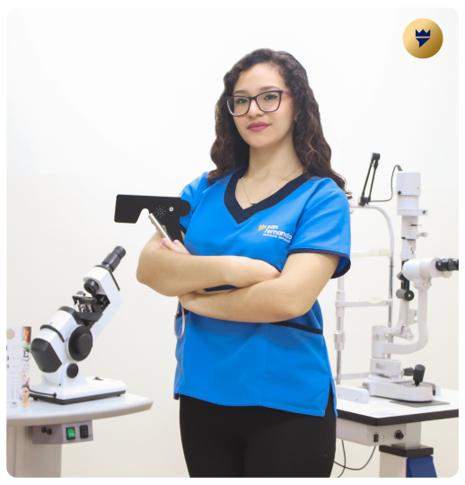 Estudiante de optometría carrera profesional de salud visual. Lideres en optometría Instituto San Fernando carrera de salud fin de semana
